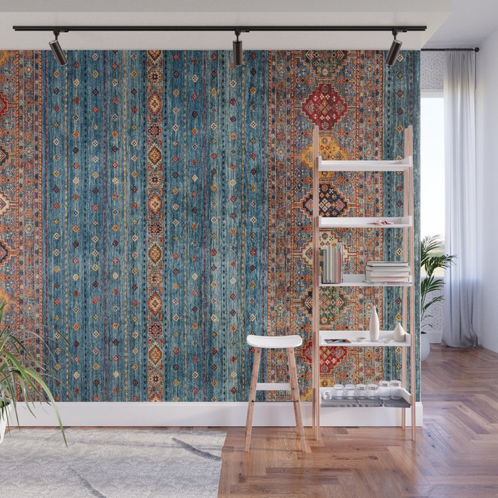 Traditional Vintage Moroccan Carpet Wall Mural Gallery Image 1