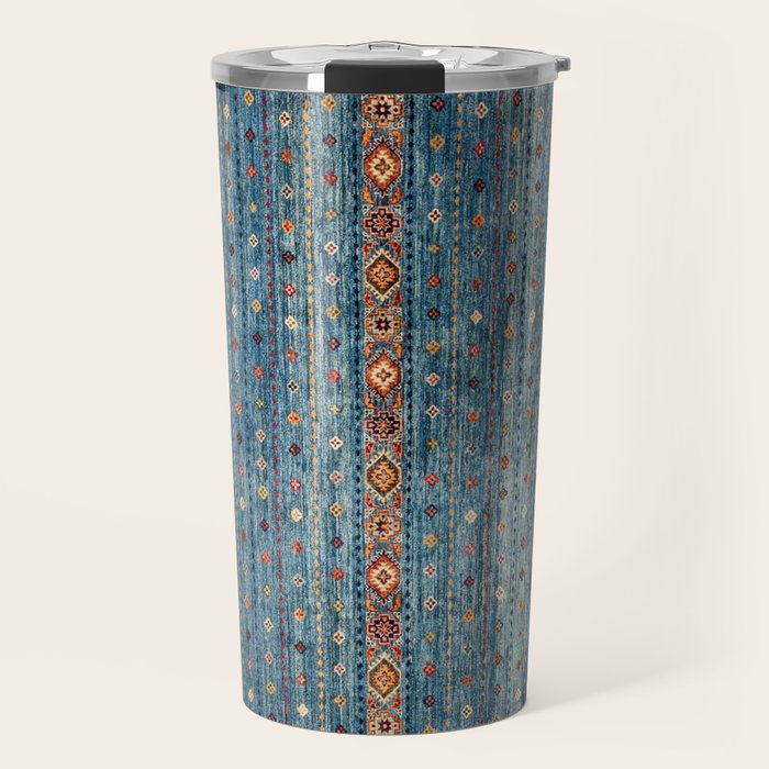 Traditional Vintage Moroccan Carpet Travel Mug Gallery Image 1