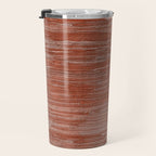 Old Market Textile in Faded Terracotta Travel Mug Gallery Image 3