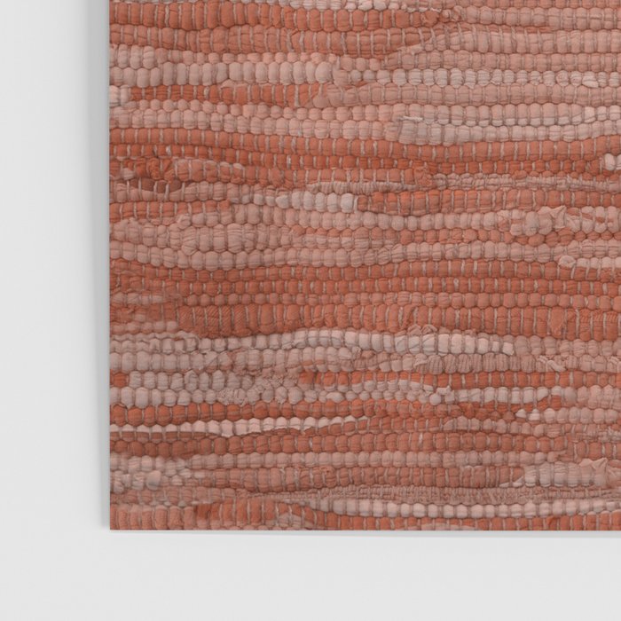 Old Market Textile in Faded Terracotta Poster Gallery Image 3
