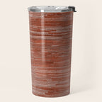 Old Market Textile in Faded Terracotta Travel Mug Gallery Image 2