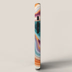 Purple, Teal & Gold Agate, Abstract Texture Nature Pattern, Marble Luxe Eclectic Luxury Stone Rock, Intricate Geometric Bohemian Contemporary Boho Gift iPhone Case Gallery Image 2