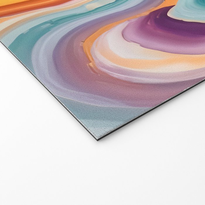 Purple, Teal & Gold Agate, Abstract Texture Nature Pattern, Marble Luxe Eclectic Luxury Stone Rock, Intricate Geometric Bohemian Contemporary Boho Gift Welcome Mat Gallery Image 2