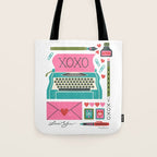 Vintage Mid-Century Stationery Tote Bag Gallery Image 1