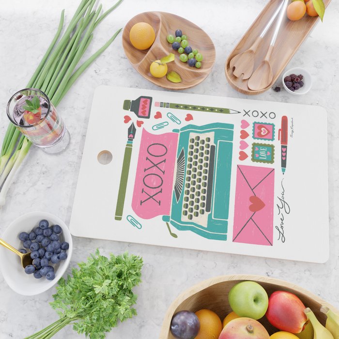 Vintage Mid-Century Stationery Cutting Board Gallery Image 2