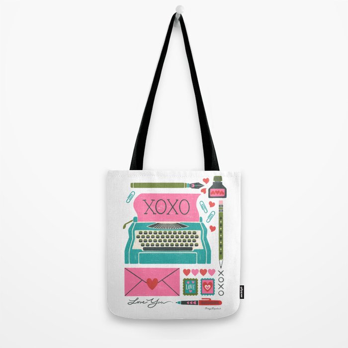 Vintage Mid-Century Stationery Tote Bag Gallery Image 2