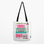 Vintage Mid-Century Stationery Tote Bag Gallery Image 2