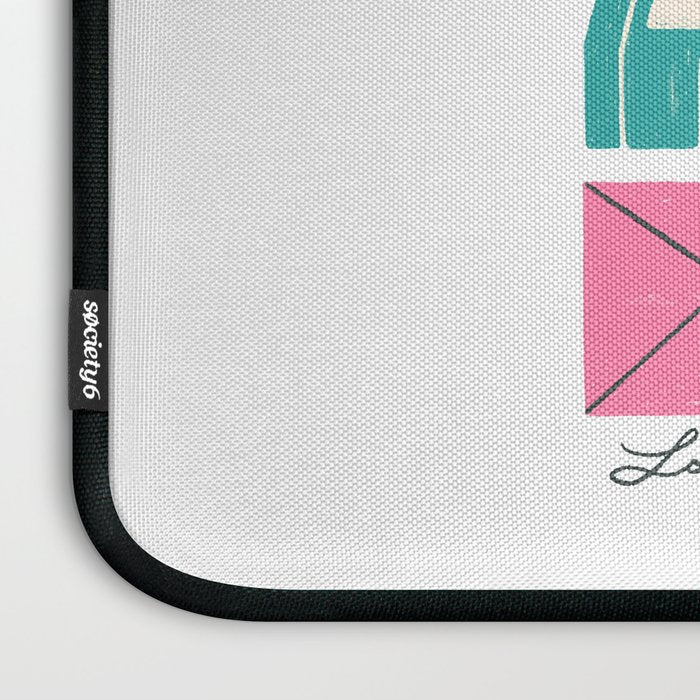 Vintage Mid-Century Stationery Laptop Sleeve Gallery Image 3