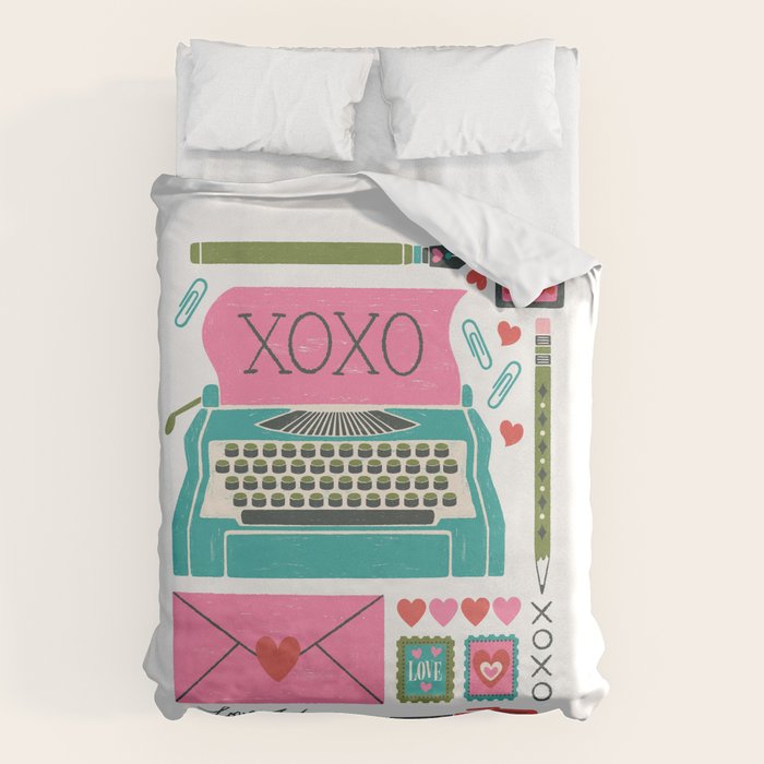 Vintage Mid-Century Stationery Duvet Cover Gallery Image 6