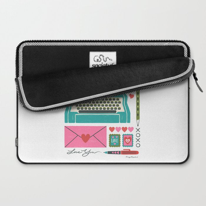Vintage Mid-Century Stationery Laptop Sleeve Gallery Image 2