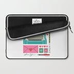 Vintage Mid-Century Stationery Laptop Sleeve Gallery Image 2