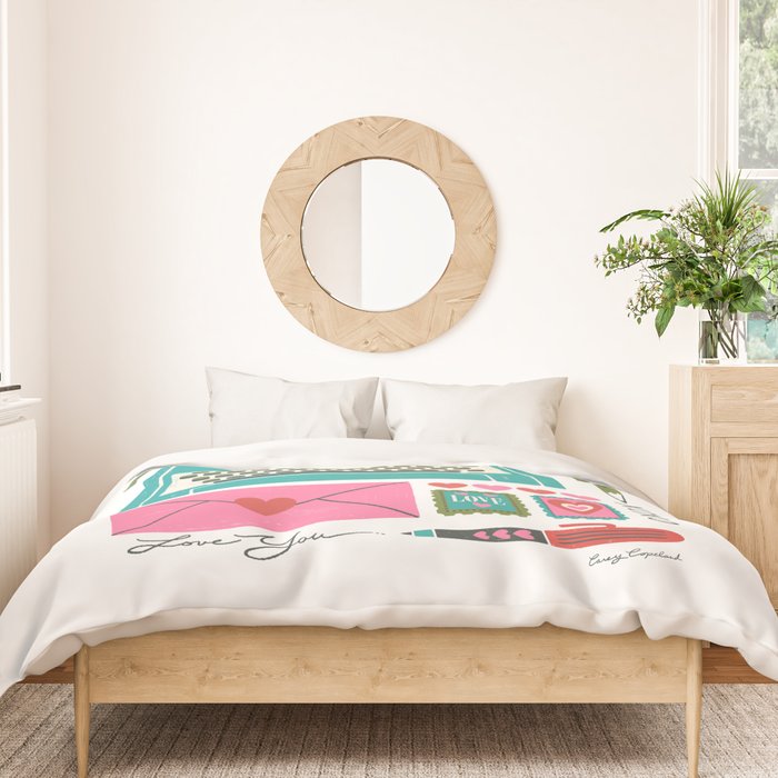 Vintage Mid-Century Stationery Duvet Cover Gallery Image 3
