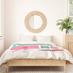 Vintage Mid-Century Stationery Duvet Cover Gallery Image 3