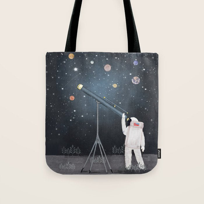 Astronaut Astrology Tote Bag Gallery Image 1