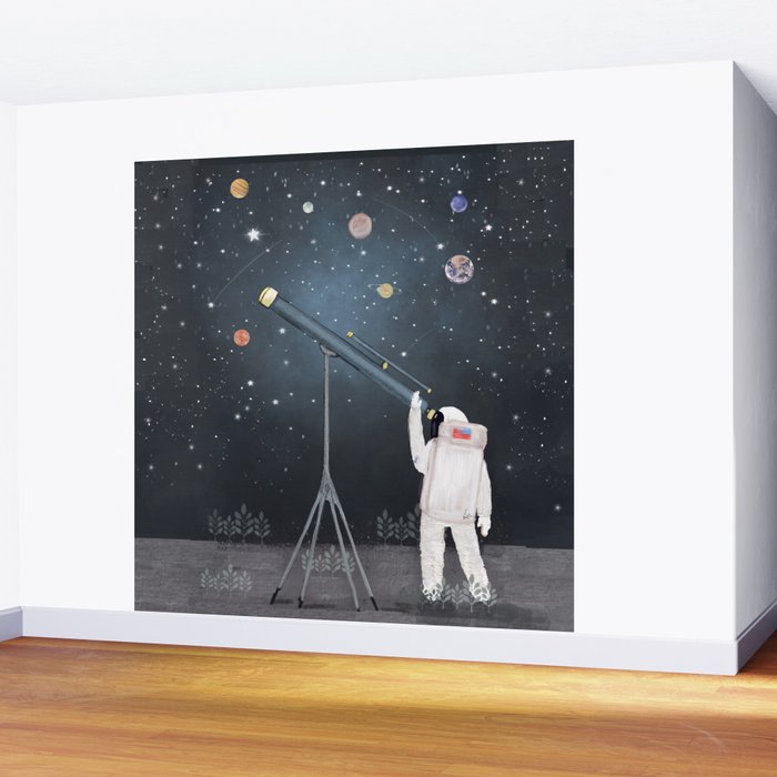 Astronaut Astrology Wall Mural Gallery Image 2