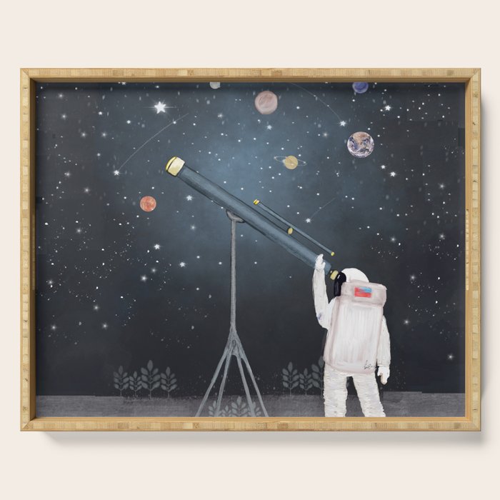Astronaut Astrology Serving Tray Gallery Image 1