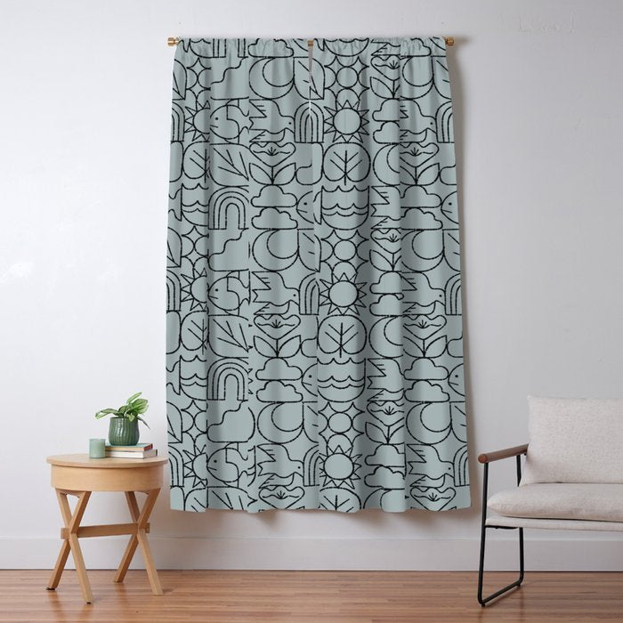 Harmony Grid Window Curtain Gallery Image 1