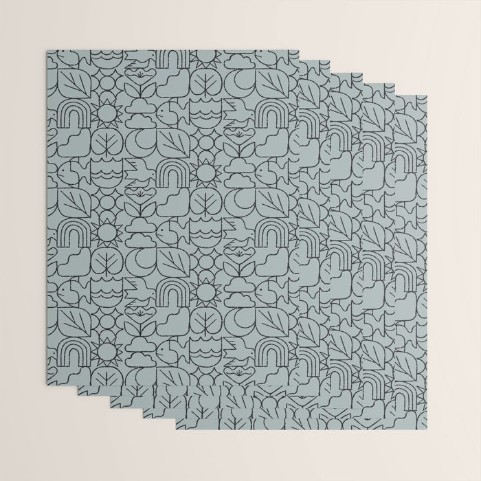 Harmony Grid Wrapping Paper Gallery Image 3
