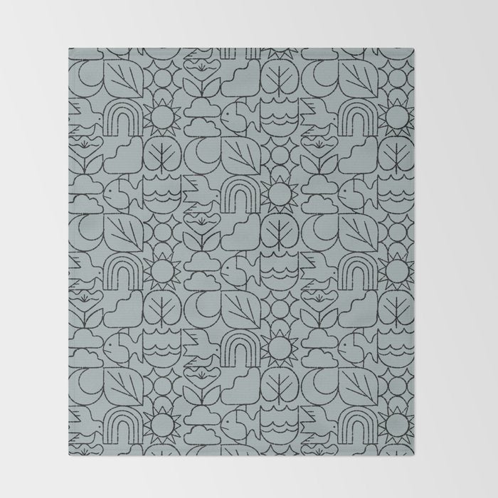 Harmony Grid Throw Blanket Gallery Image 2