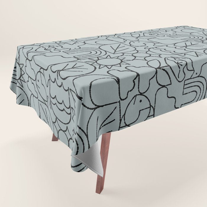 Harmony Grid Tablecloth Gallery Image 1