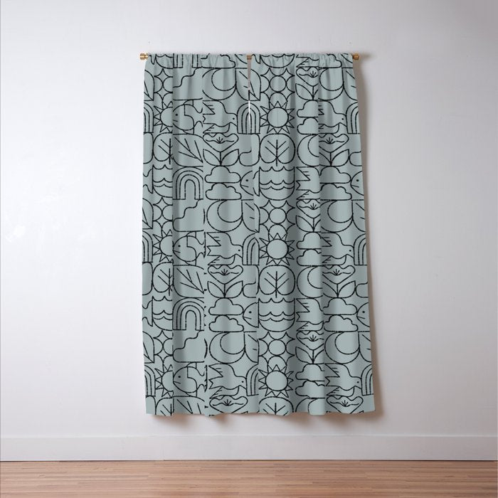Harmony Grid Window Curtain Gallery Image 3