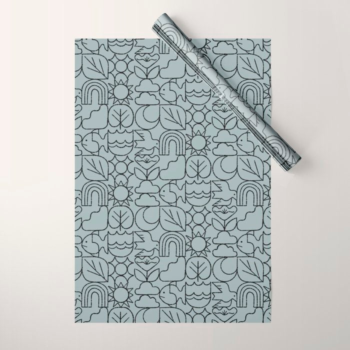 Harmony Grid Wrapping Paper Gallery Image 1