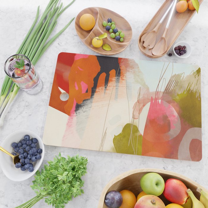 abstract landscape phantasy Cutting Board Gallery Image 2