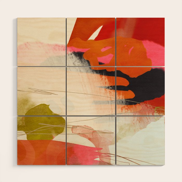 abstract landscape phantasy Wood Wall Art Gallery Image 1