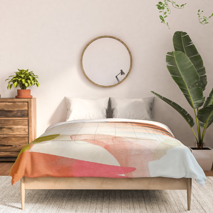 abstract landscape phantasy Comforter Gallery Image 3