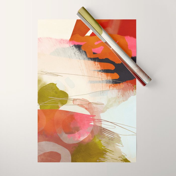 abstract landscape phantasy Wrapping Paper Gallery Image 1