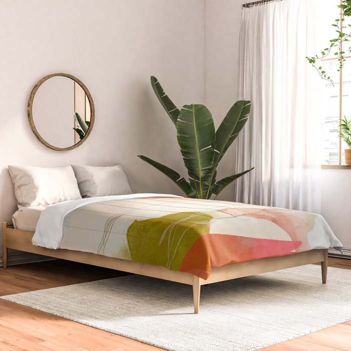 abstract landscape phantasy Comforter Gallery Image 2