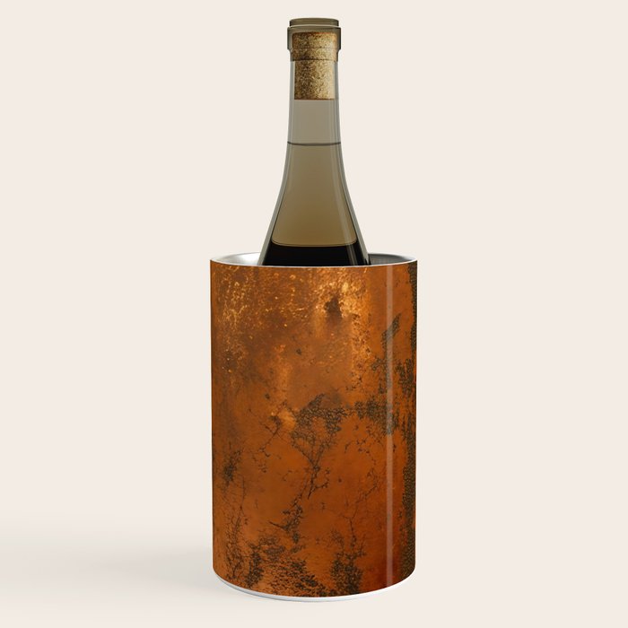 Aesthetic Rust Copper Japandi Art Wine Chiller Gallery Image 3