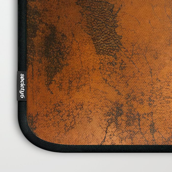 Aesthetic Rust Copper Japandi Art Laptop Sleeve Gallery Image 3