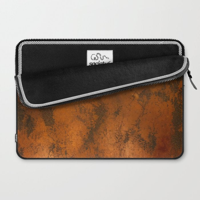 Aesthetic Rust Copper Japandi Art Laptop Sleeve Gallery Image 2