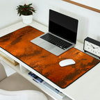 Aesthetic Rust Copper Japandi Art Desk Mat Gallery Image 2