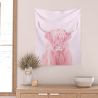 HIGHLAND COW Wall Tapestry Gallery Image 2