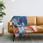 Bold Botanical Throw Blanket Gallery Image 1