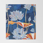 Bold Botanical Throw Blanket Gallery Image 2