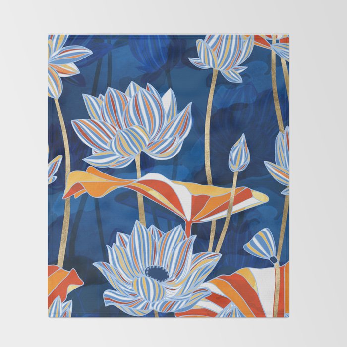 Bold Botanical Throw Blanket Gallery Image 2