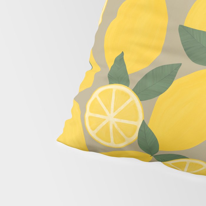 Canned Lemons Pillow Sham Gallery Image 4
