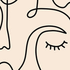 Abstract Single Line Face  Coffee Mug Gallery Image 2