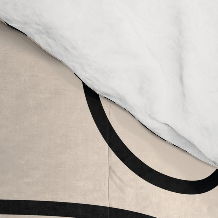 Abstract Single Line Face  Comforter Gallery Image 4