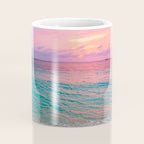 Aerial Photography Beautiful: Turquoise Sunset Relaxing, Peaceful, Coastal Seashore Coffee Mug Gallery Image 4