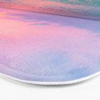 Aerial Photography Beautiful: Turquoise Sunset Relaxing, Peaceful, Coastal Seashore Bath Mat Gallery Image 3