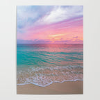 Aerial Photography Beautiful: Turquoise Sunset Relaxing, Peaceful, Coastal Seashore Poster Gallery Image 4