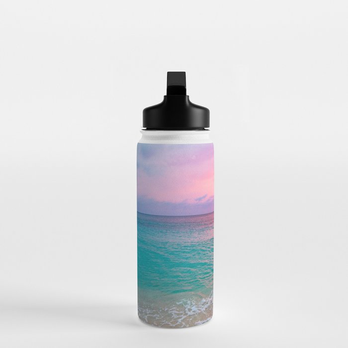 Aerial Photography Beautiful: Turquoise Sunset Relaxing, Peaceful, Coastal Seashore Water Bottle Gallery Image 3
