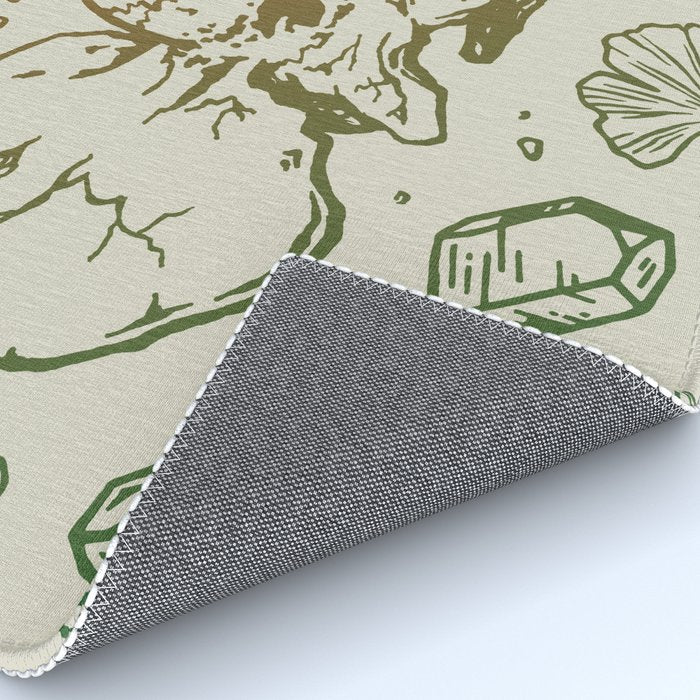 Triceratops Rocks! | Leaf Green & Pumpkin Spice Ombré Rug Gallery Image 4