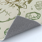 Triceratops Rocks! | Leaf Green & Pumpkin Spice Ombré Rug Gallery Image 4
