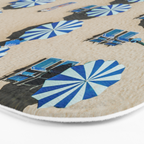 Aerial view of the beach in Rimini, Italy. Bath Mat Gallery Image 3