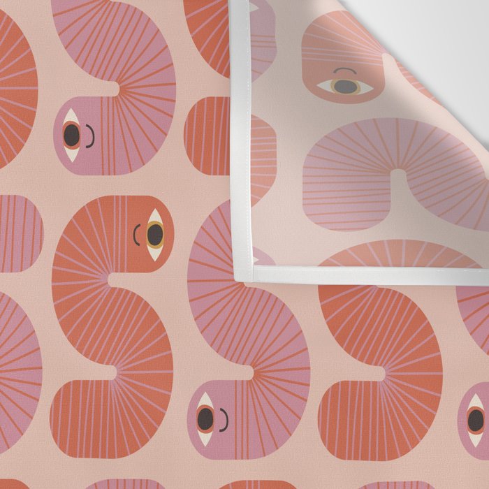 Happy Worm Happy Life Wall Tapestry Gallery Image 3